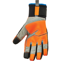 ProFlex&reg; 818WP Performance High-Visibility Thermal Waterproof Utility Gloves, Polyurethane Palm, Size Small Quali-T-Solutions