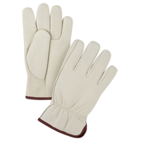 Premium Winter-Lined Driver's Gloves, Large, Grain Cowhide Palm, Fleece Inner Lining Quali-T-Solutions