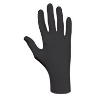 6112PF Biodegradable Gloves, X-Small, Nitrile, 4-mil, Powder-Free, Black Quali-T-Solutions