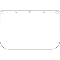Dynamic Die Cut Faceshield Visor, PETG, Clear Tint Quali-T-Solutions