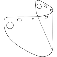 Dynamic Die Cut Formed Faceshield Visor, Polycarbonate, Clear Tint Quali-T-Solutions