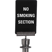 Enseigne de contr&ocirc;le des foules  No Smoking , 11" x 7", Plastique, Anglais Quali-T-Solutions
