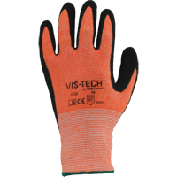 Vis-Tech Y9294 Cut Resistant Gloves, Size 6/X-Small, 13 Gauge, Polyurethane Coated, Stainless Steel Shell, ANSI/ISEA 105 Level 4 Quali-T-Solutions