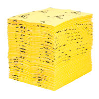 Premium Caution Pads, Universal, 15" x 18", 24.4 gal. Absorbancy Quali-T-Solutions