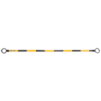 Telescopic Barricade Bar, 85" Extended Length, Black/Yellow Quali-T-Solutions