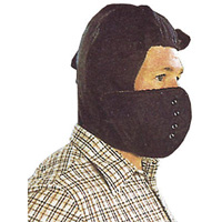 Doublure de casque de s&eacute;curit&eacute; avec masque amovible, Doublure en Coton/Kasha, Taille unique, Noir Quali-T-Solutions