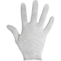 Gants d'inspection, Coton, Poignet Non ourl&eacute;, Dames Quali-T-Solutions