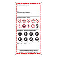 Workplace Labels, Cardstock, 3" W x 6" H, French Quali-T-Solutions