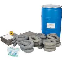 Trousse de lutte contre les d&eacute;versements, Universel, Baril, Absorbance de 55 gal. US Quali-T-Solutions