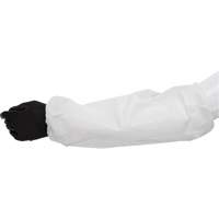 Manchettes, Longueur de 18", Microporeux, Blanc Quali-T-Solutions
