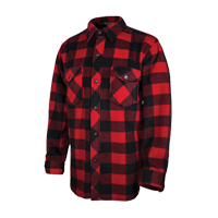 Chemise &agrave; carreaux en molleton solaire, Hommes, Grand, Rouge Quali-T-Solutions