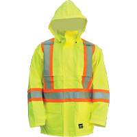 Manteau Open Road, Polyester/Polyur&eacute;thane, Jaune lime haute visibilit&eacute;, Petit Quali-T-Solutions