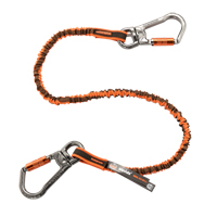 Squids&reg; 3119F(x) Double-Locking Tool Lanyard with Swivel, Bungee, Dual Carabiner Quali-T-Solutions
