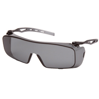 Lunettes de s&eacute;curit&eacute; Cappture OTG, Lentille Grise/fum&eacute;e, Antibu&eacute;e, ANSI Z87+/R&eacute;pond ou surpasse la norme CSA Z94.3 Quali-T-Solutions