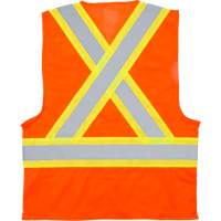 Veste de s&eacute;curit&eacute; pour la circulation, Orange haute visibilit&eacute;, Moyen, Polyester Quali-T-Solutions