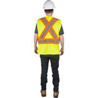 Veste de s&eacute;curit&eacute; pour la circulation, Jaune lime haute visibilit&eacute;, Moyen, Polyester Quali-T-Solutions