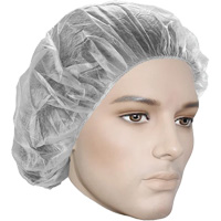 Bonnets bouffants, Polypropyl&egrave;ne, 18", Blanc Quali-T-Solutions