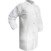 Disposable Lab Coat, Polypropylene, White, Medium Quali-T-Solutions