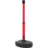 Base pour montant de barri&egrave;re PLUS, Hauteur de 42", Rouge Quali-T-Solutions