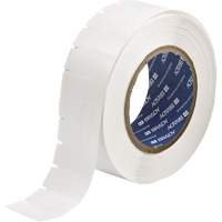 &eacute;tiquettes &agrave; transfert thermique B-461, Polyester, 0,6" lo x 1,625" h, Blanc Quali-T-Solutions