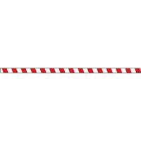 Marqueur robuste pour le sol Tough-Mark, Rectangle, 48" lo x 4" la, Rouge et blanc, Poly&eacute;thyl&egrave;ne Quali-T-Solutions