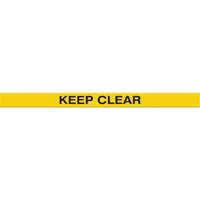 Marqueur robuste pour le sol Tough-Mark, Rectangle, 48" lo x 4" la, Jaune, Poly&eacute;thyl&egrave;ne Quali-T-Solutions
