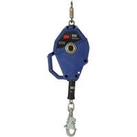 Cordage de s&eacute;curit&eacute; autor&eacute;tractable avec verrouillage intelligent, 30', Acier inoxydable, Pivotant Quali-T-Solutions