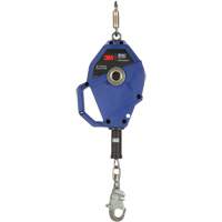 Cordage de s&eacute;curit&eacute; autor&eacute;tractable avec verrouillage intelligent, 20', Acier inoxydable, Pivotant Quali-T-Solutions