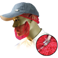 Filets &agrave; barbe jetables, Polypropyl&egrave;ne, Rouge Quali-T-Solutions