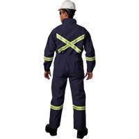 Westex UltraSoft&reg; Deluxe Coveralls with Reflective Material, Size 36, Navy Blue, 8.7 cal/cm² Quali-T-Solutions