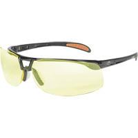 Lunettes de s&eacute;curit&eacute; Prot&eacute;g&eacute; avec lentilles HydroShield, Lentille Ambr&eacute;e, Antibu&eacute;e/Anti-&eacute;gratignures, ANSI Z87+ Quali-T-Solutions