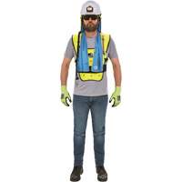 Chill-Its&reg; 6687 Economy Dry Evaporative Cooling Vest, Small/Medium, High Visibility Lime-Yellow Quali-T-Solutions