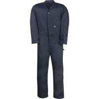 Industrial Work Coveralls, Men's, Navy Blue, Size 36 Quali-T-Solutions