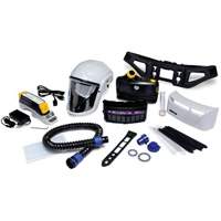 Trousse d'ensemble respirateur d'&eacute;puration d'air propuls&eacute; pour peintre Versaflo, Capuchon & visi&egrave;re, Pile Lithium-ion Quali-T-Solutions