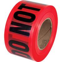 PrimeGuard "Danger Do Not Enter" Barricade Tape, English, 3" W x 1000' L, Black on Red Quali-T-Solutions