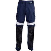 High Visibility Pants, Poly-Cotton, 32, Navy Blue Quali-T-Solutions