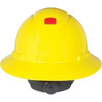 Casque de s&eacute;curit&eacute; &agrave; bordure compl&egrave;te avec capteur Uvicator, Suspension Rochet Quali-T-Solutions