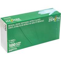 Puncture-Resistant Medical-Grade Disposable Gloves, X-Small, Nitrile, 4.5-mil, Powder-Free, Blue, Class 2 Quali-T-Solutions