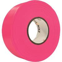 Flagging Tape, 1.1875" W x 164' L, Fluorescent Pink Quali-T-Solutions