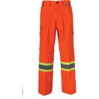 All-Season High Visibility Ventilated Mining Pants, Poly-Cotton, 28, High Visibility Orange Quali-T-Solutions