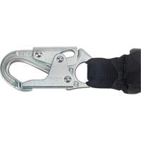 Miller&reg; HP Shock-Absorbing Lanyard, 4', Locking Rebar Hook Center, Locking Snap Hook Leg Ends, Polyester Quali-T-Solutions