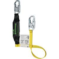 Miller&reg; HP Shock-Absorbing Lanyard, 4', Locking Snap Hook Center, Locking Snap Hook Leg Ends, Polyester Quali-T-Solutions