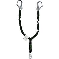 Miller&reg; Arc-Rated Shock-Absorbing Lanyard, 6', Locking Snap Hook Center, Locking Snap Hook Leg Ends, Kevlar&reg; Quali-T-Solutions