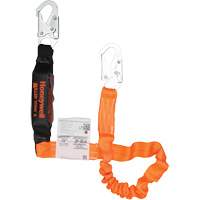Titan Energy-Absorbing Lanyard, 6', Locking Snap Hook Center, Locking Snap Hook Leg Ends, Polyester Quali-T-Solutions