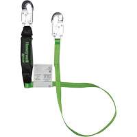 Miller&reg; HP Shock-Absorbing Lanyard, 6', Locking Snap Hook Center, Locking Snap Hook Leg Ends, Polyester Quali-T-Solutions