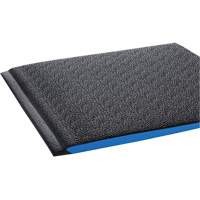 Tapis ergonomiques Wear-Bond Comfort-King, Rugueux, 2' x 3' x 9/16", Noir, Mousse de vinyle Quali-T-Solutions