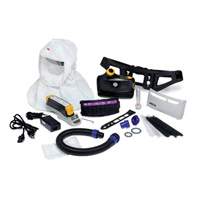 Ensemble respirateur d&eacute;puration dair propuls&eacute; facile &agrave; nettoyer Versaflo, Cagoule ample & visi&egrave;re, Pile Lithium-ion Quali-T-Solutions