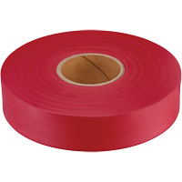 Ruban de signalisation Empire, 1" la x 600' lo, Rouge fluorescent Quali-T-Solutions