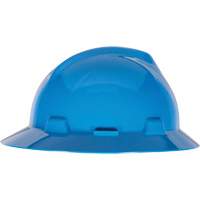 Casque de s&eacute;curit&eacute; &agrave; fente et bordure compl&egrave;te V-Gard, R&eacute;pond aux normes CSA type 1, Suspension Glissement rapide, Non ventil&eacute; Quali-T-Solutions