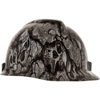 Casque de s&eacute;curit&eacute; Hydro Dip V-Gard, R&eacute;pond aux normes CSA type 1, Suspension Rochet, Non ventil&eacute; Quali-T-Solutions